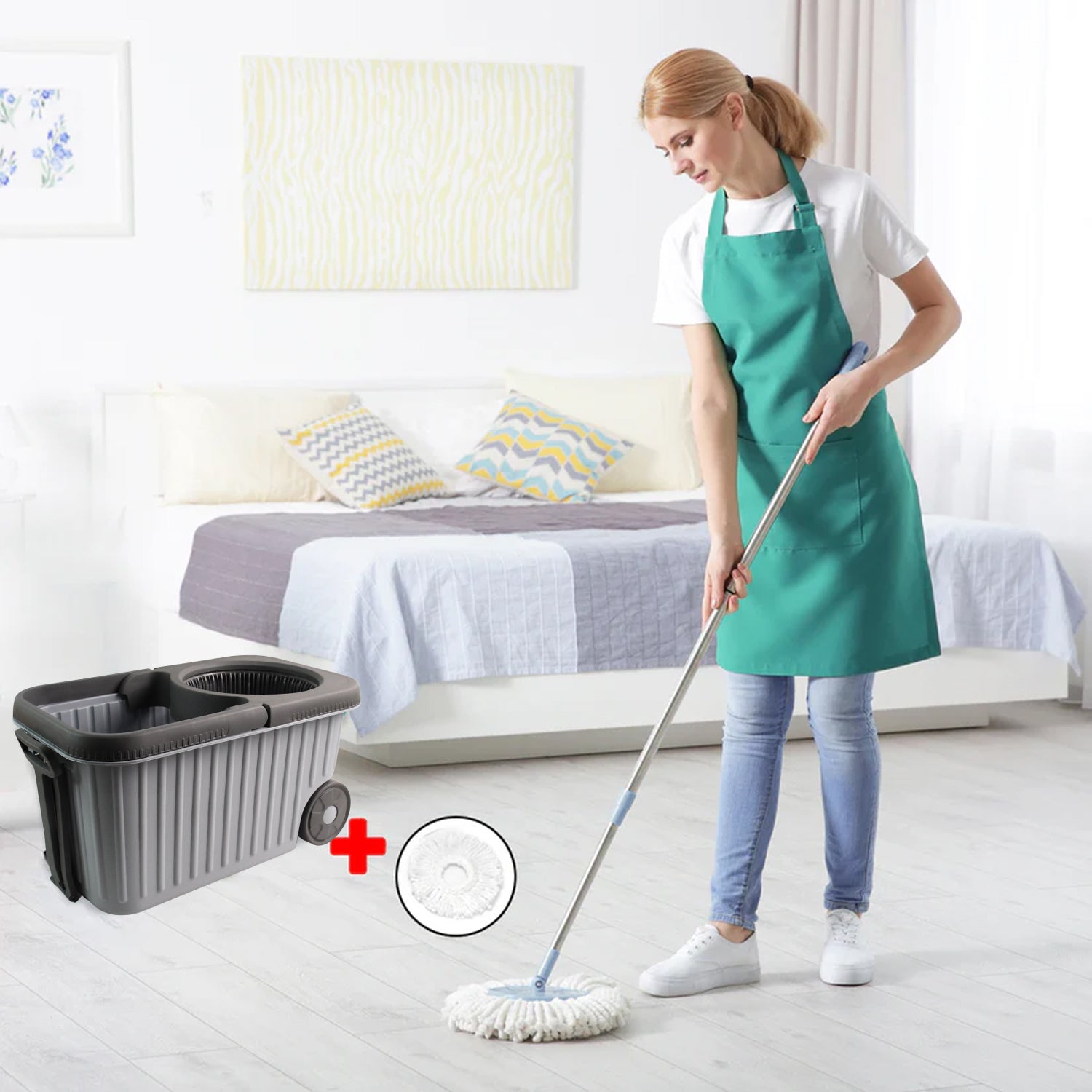Magic 360 Spin Mop Set with Refill