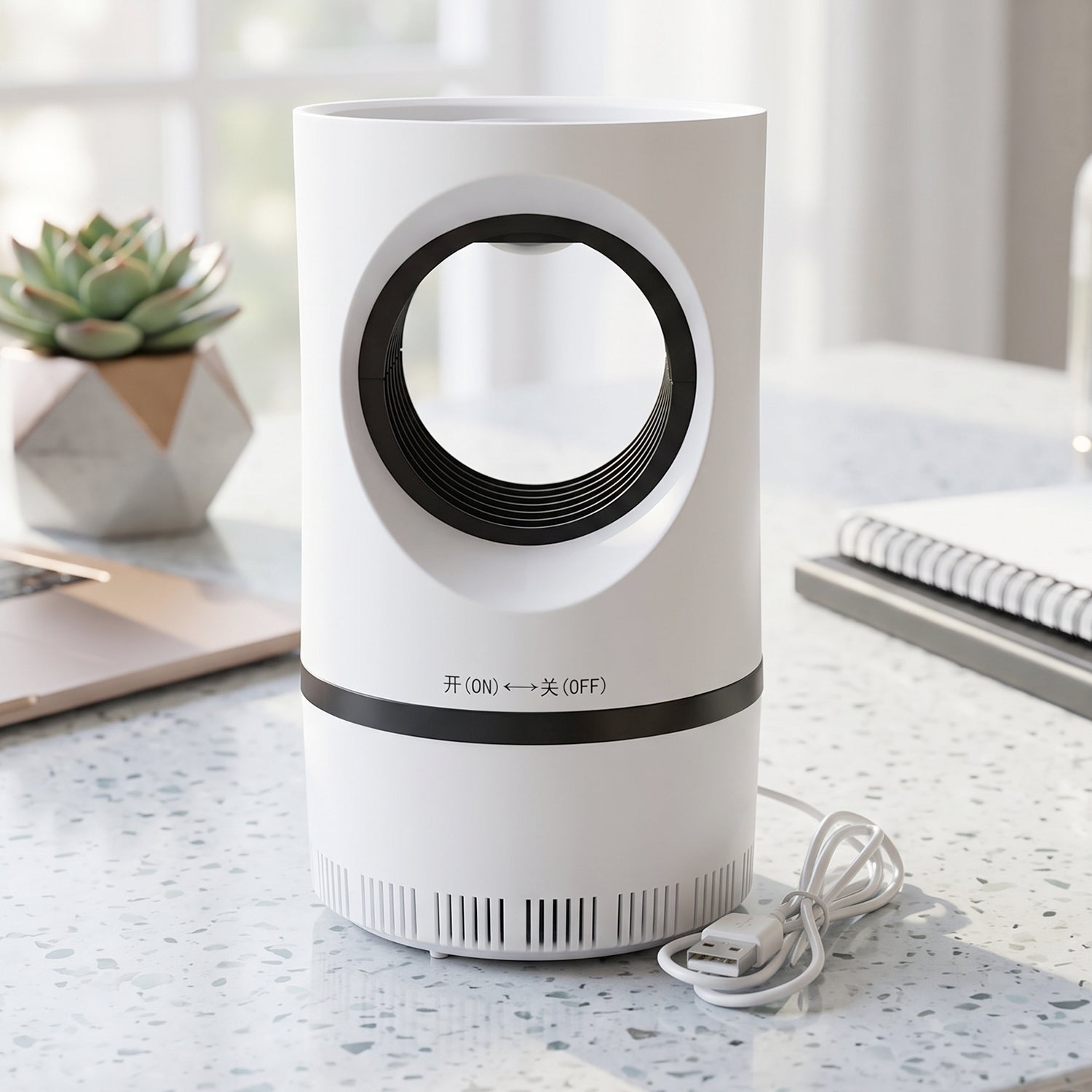 Electric USB Mosquito Killer Lamp Suction Trap Indoor Insect Killer (1 Pc)