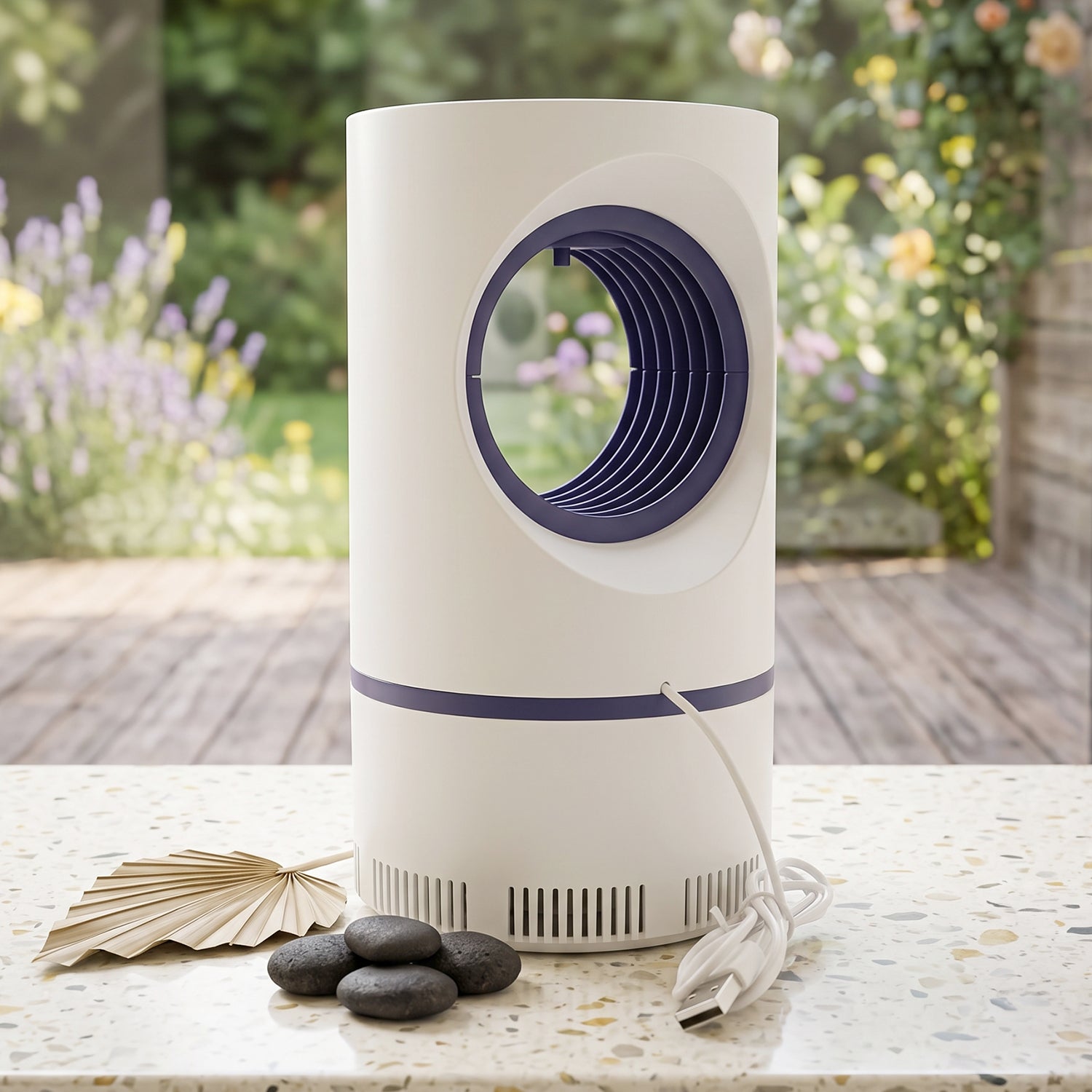 Chemical free mosquito catcher lamp for bedrooms and offices