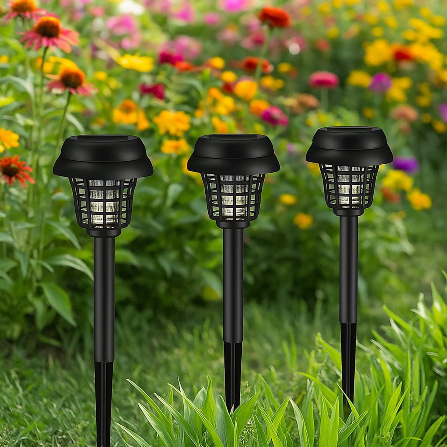 Solar Powered Mosquito Killer Garden Light (5 Pc)