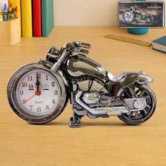 Motorcycle-shaped alarm clock front view