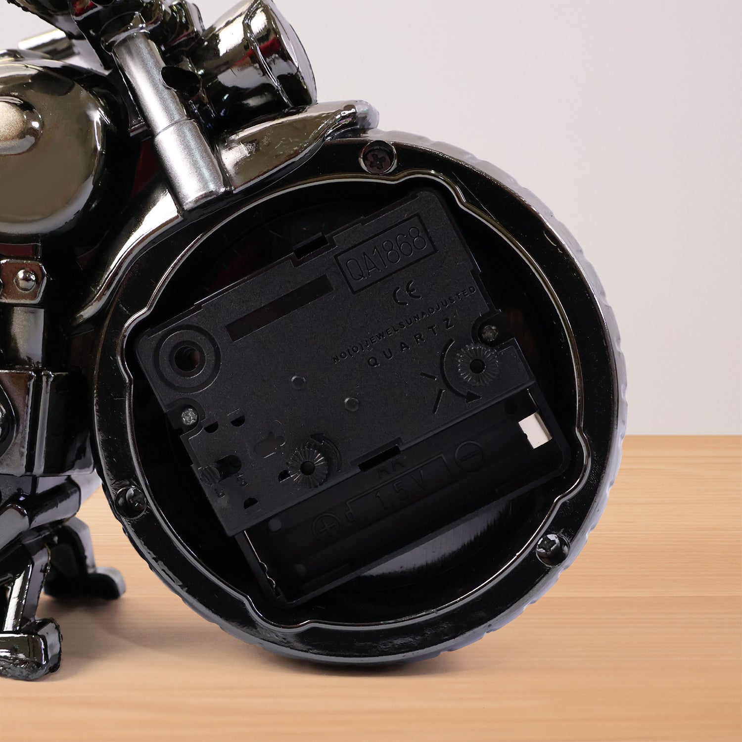 Motorcycle alarm clock side angle
