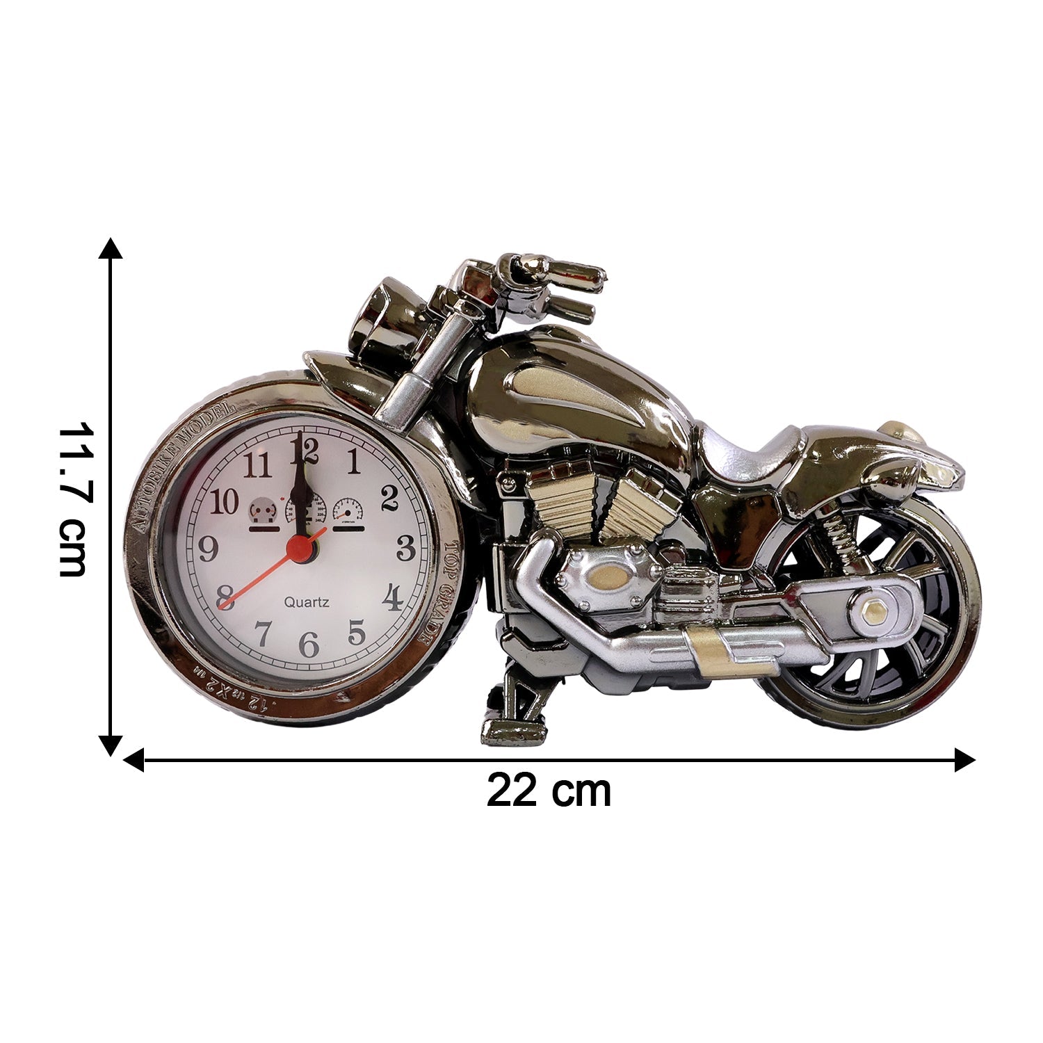 Motorcycle alarm clock back view
