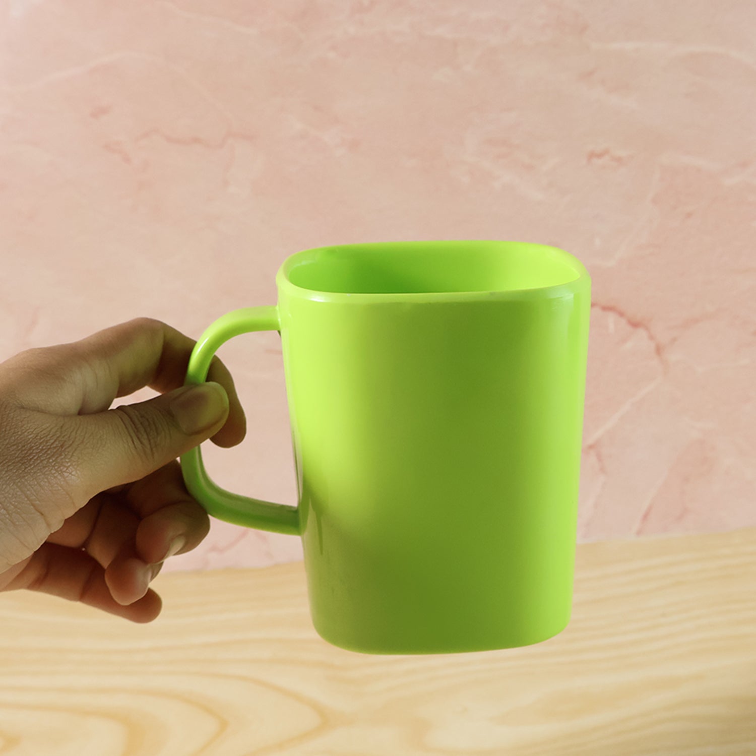 Square Melamine Mug – Premium Durable Lightweight Cup (1 Pc)