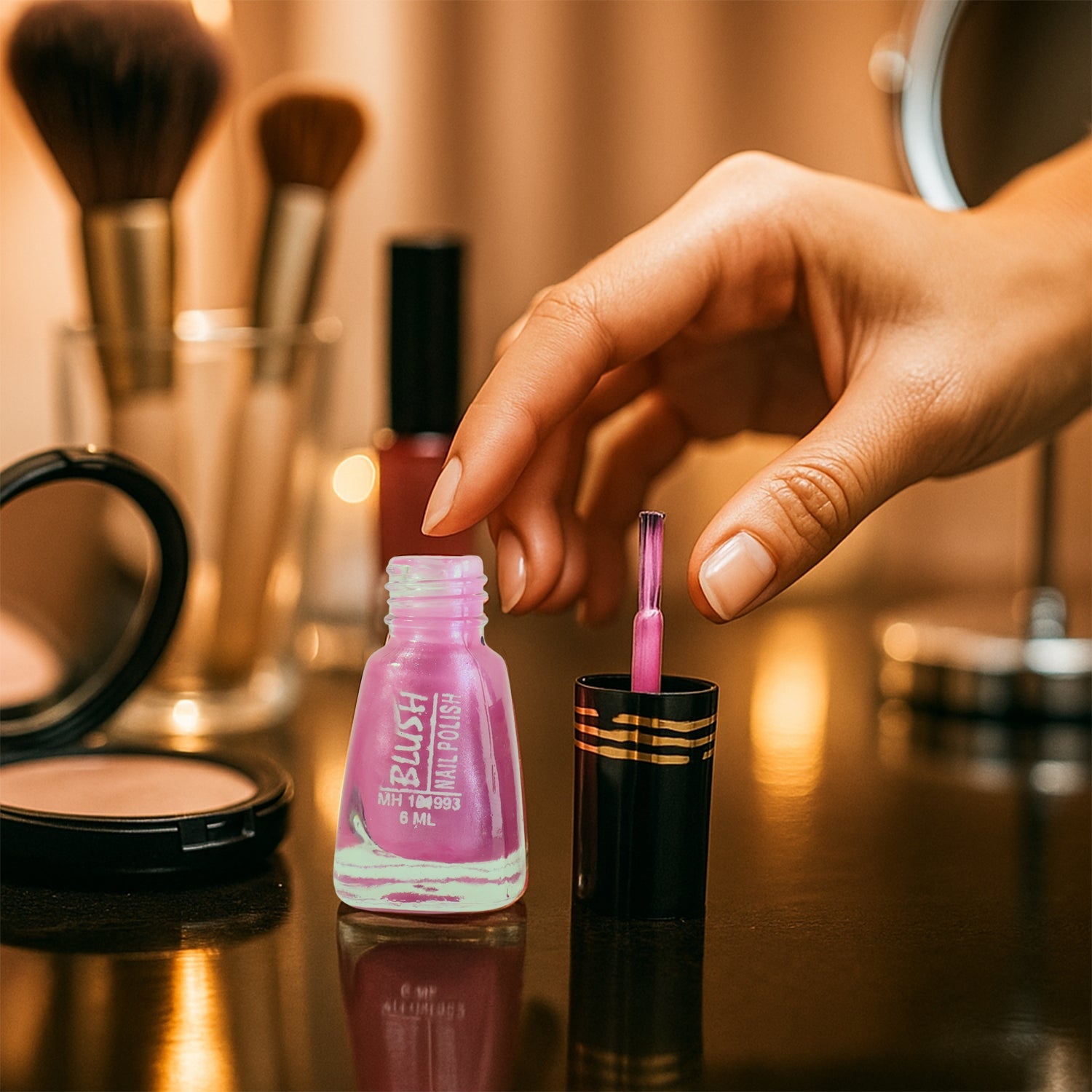 Blush Dark Mini Nail Polish (Mix Color / 6 ML / 1 Pc)