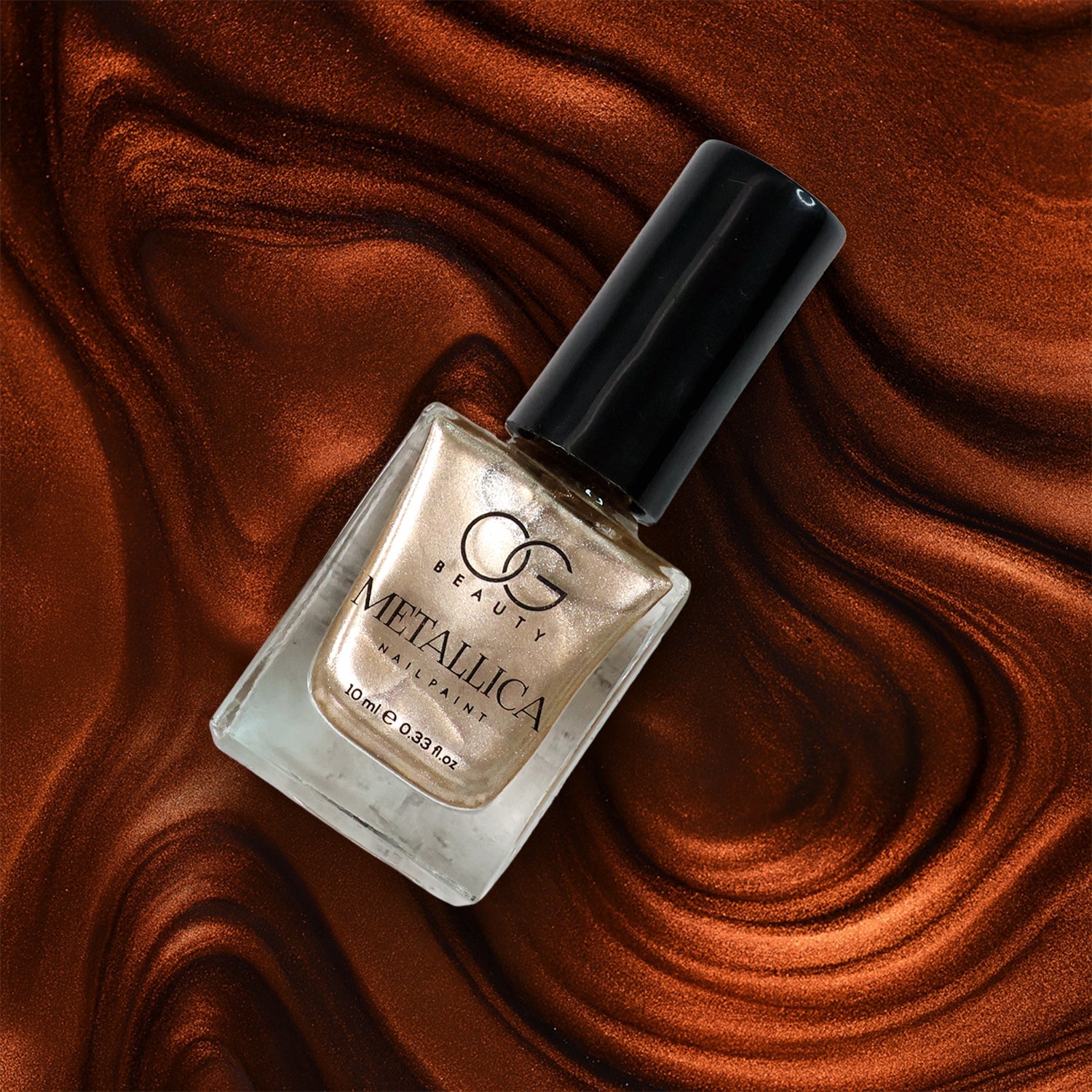 OG Beauty Premium Rose Chrome Metallica Nail Polish (1 Pc / 10 ML)