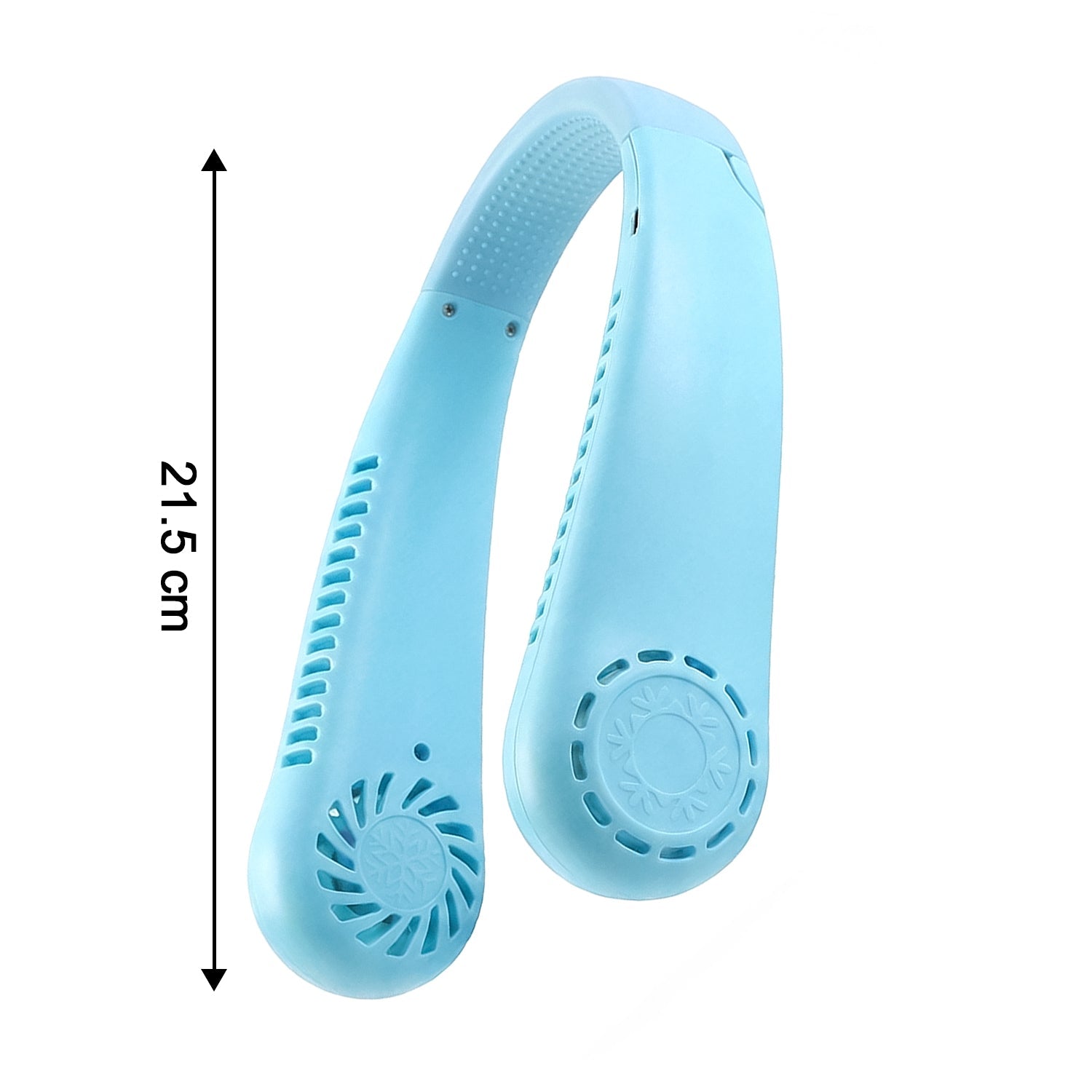 Functional rechargeable neck fan with minor cosmetic marks