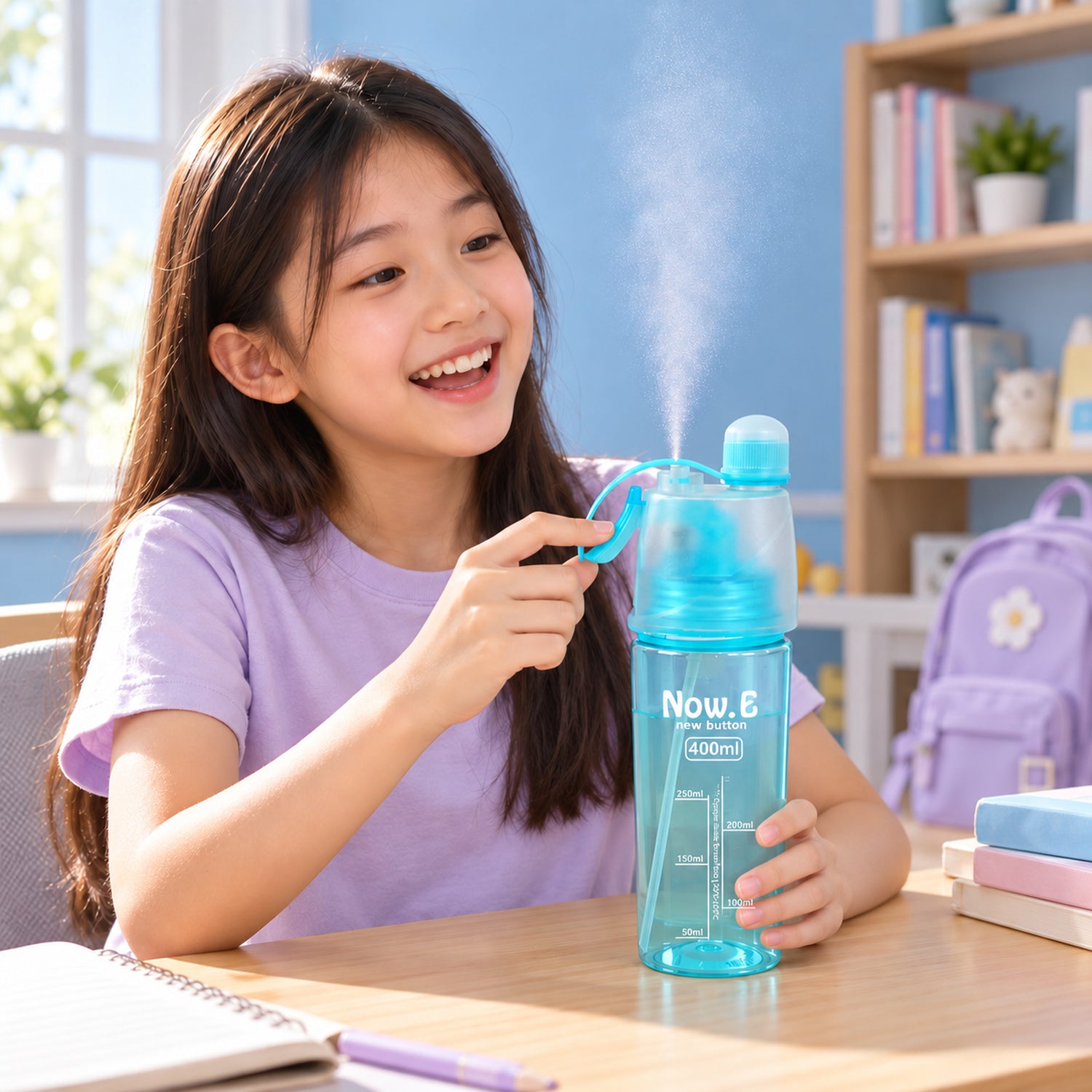 Spray Water Bottle – 400ML BPA-Free for Hydration | Own Hydrate
