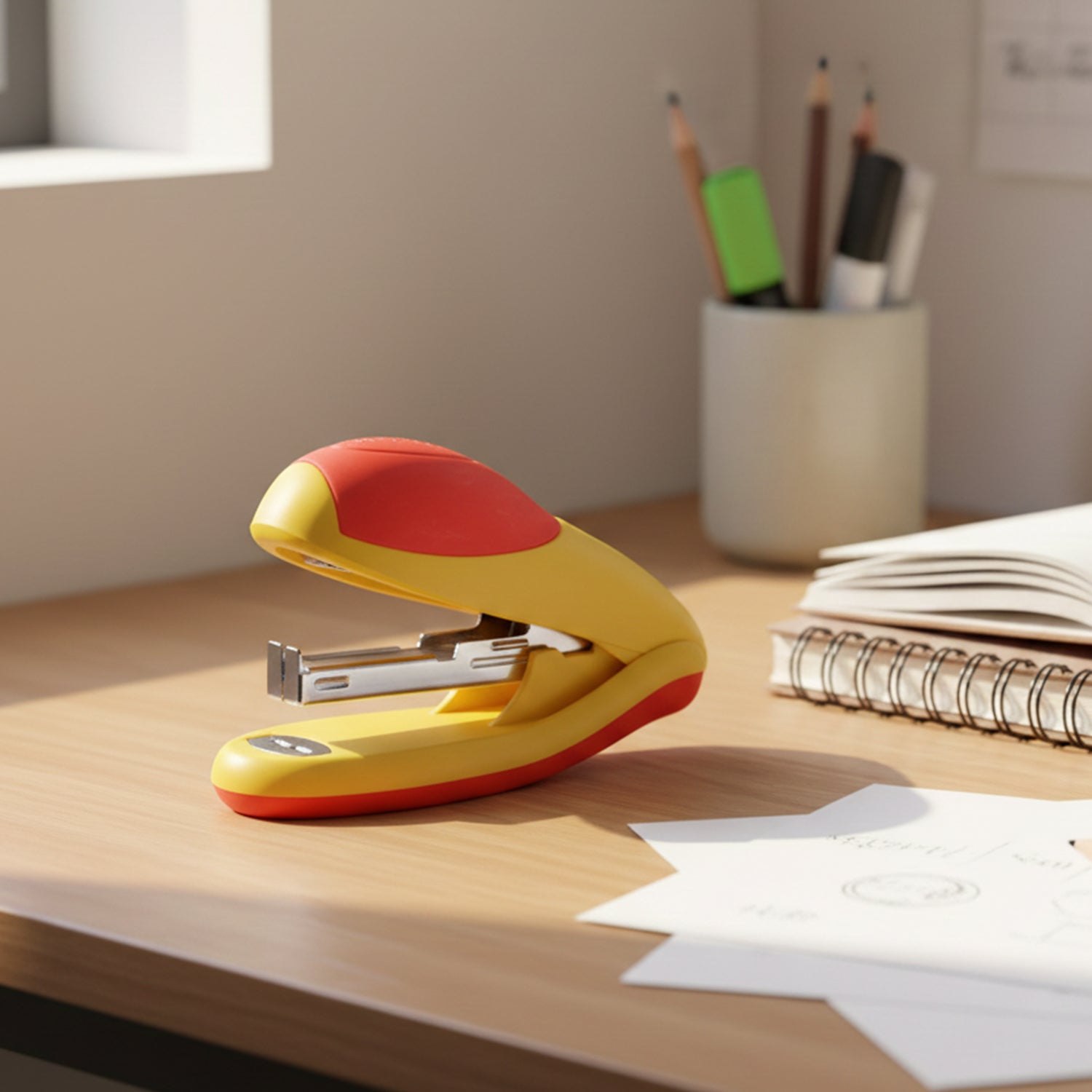 Closeup View of Desktop Stapler
