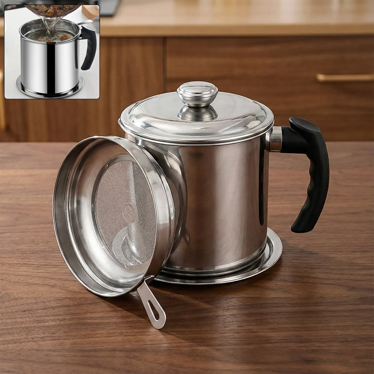 Stainless Oil Pot