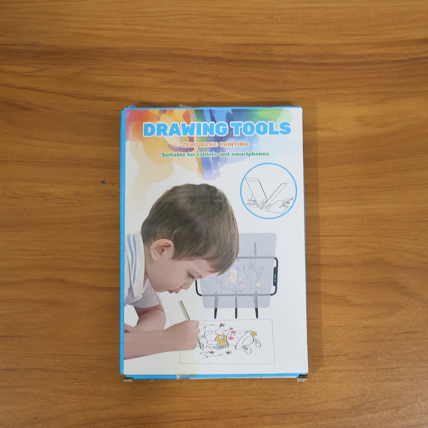 Kids Using Mobile Drawing Projector Board