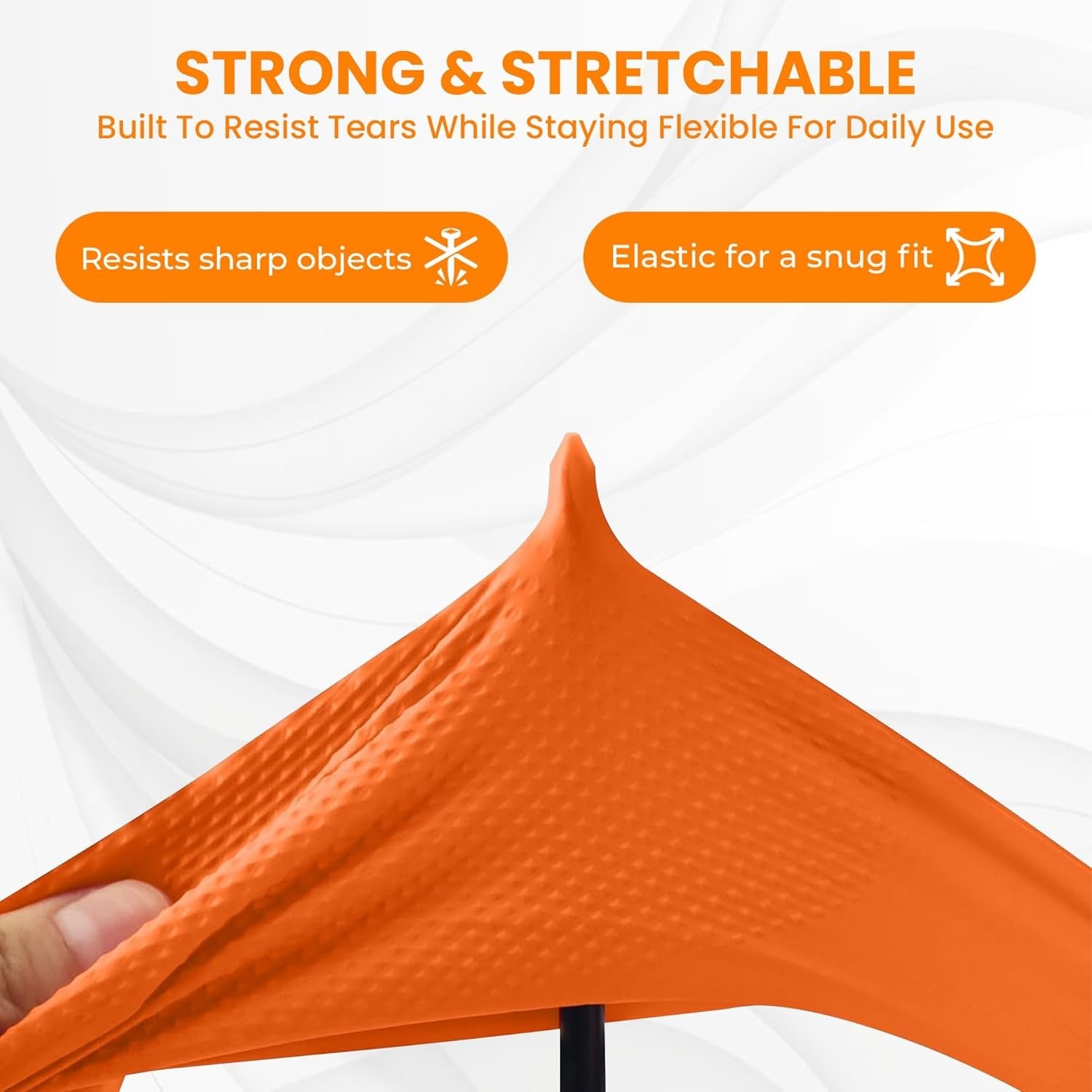 Waterproof orange gloves for dishwashing