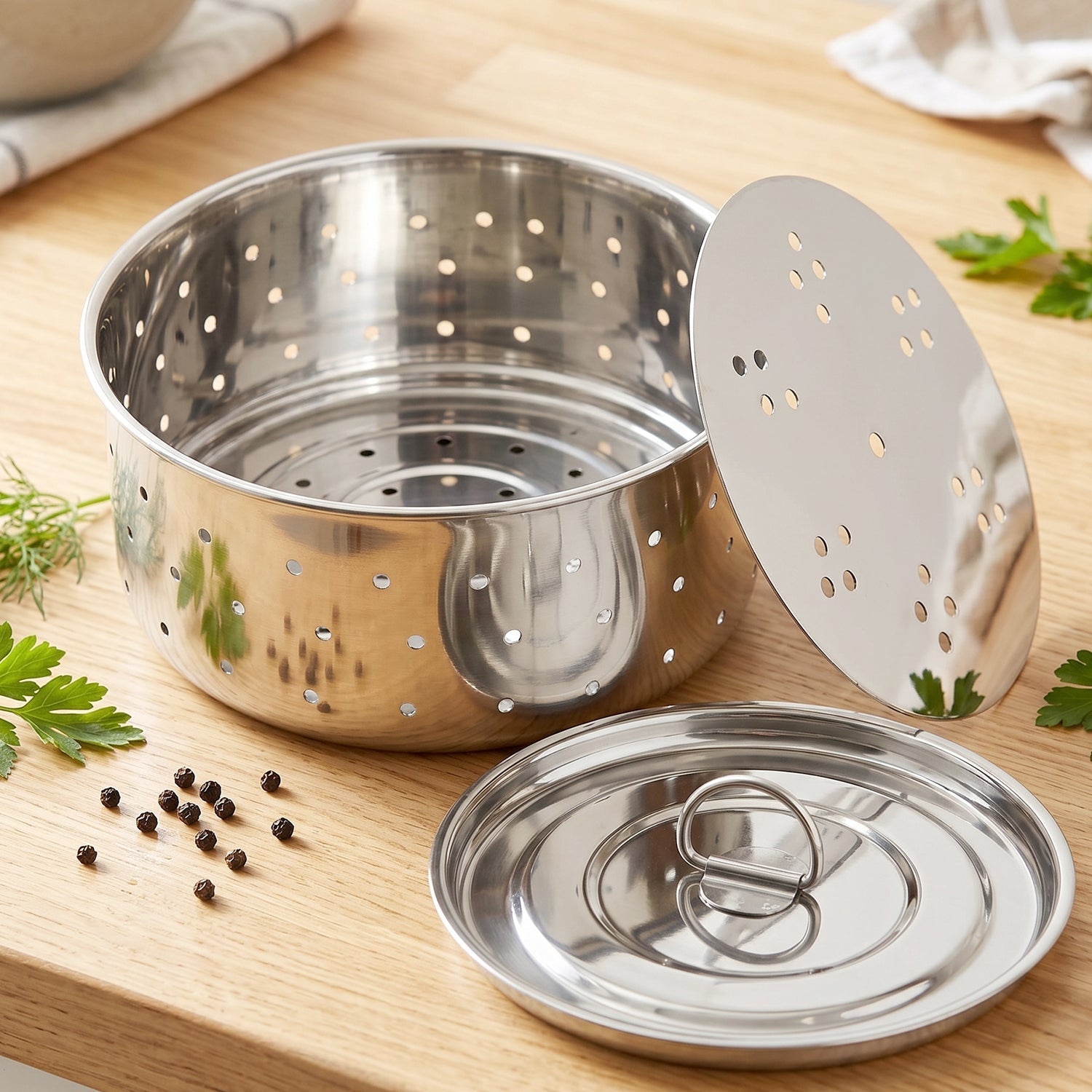 Stainless Steel Paneer Maker Mould with Lid for Cheese and Tofu Press (1 Pc)