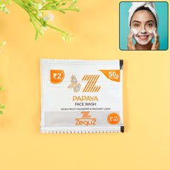 Zequz Papaya Face Wash Sachet (5 ML / 1 Pc)