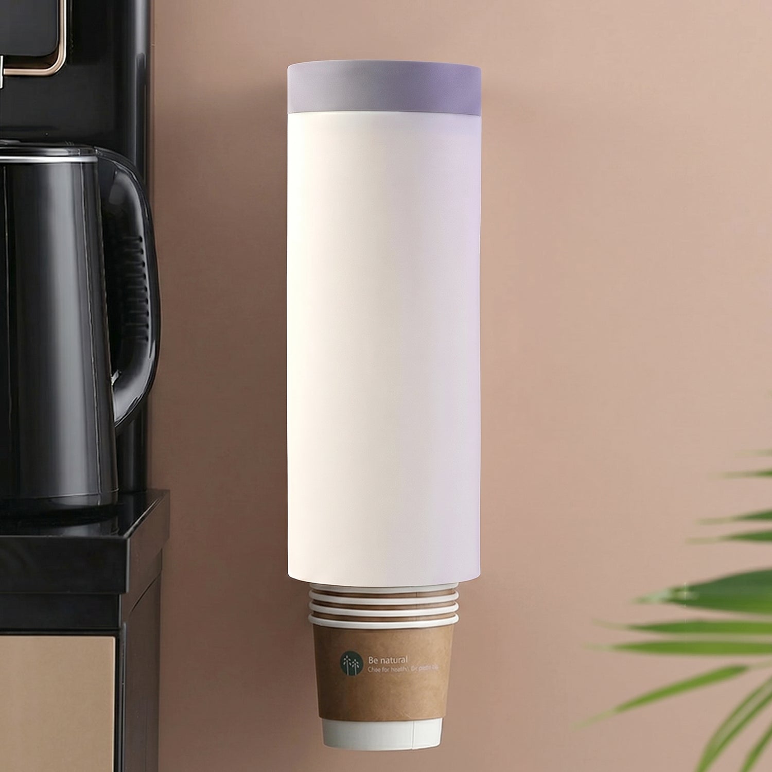 Cup holder wall dispenser