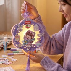 Close-up of decorative paper lantern design details