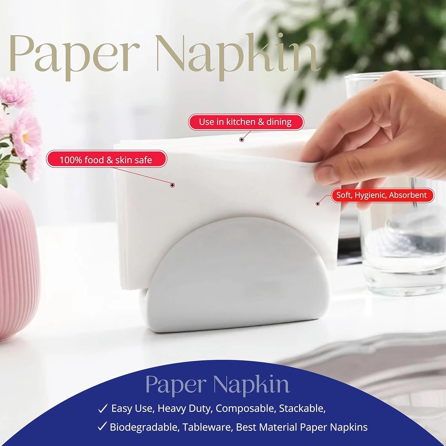 Disposable Paper Napkins for Dining