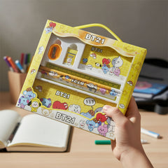 Premium Cartoon Printed Pencil Box Stationery Set (1 Pc)