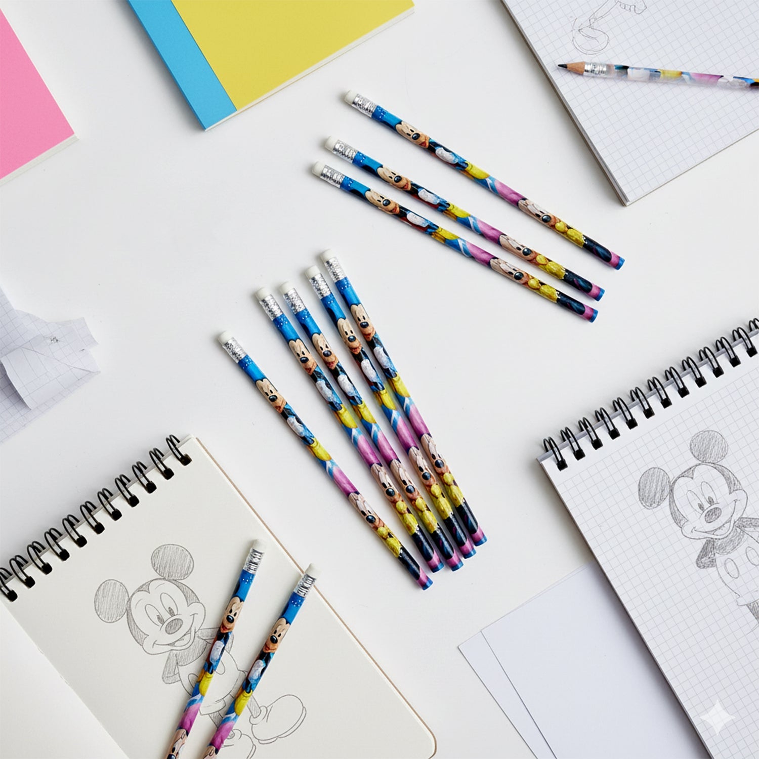 Premium Cartoon-Printed Graphite Pencils Set of 12 Pc