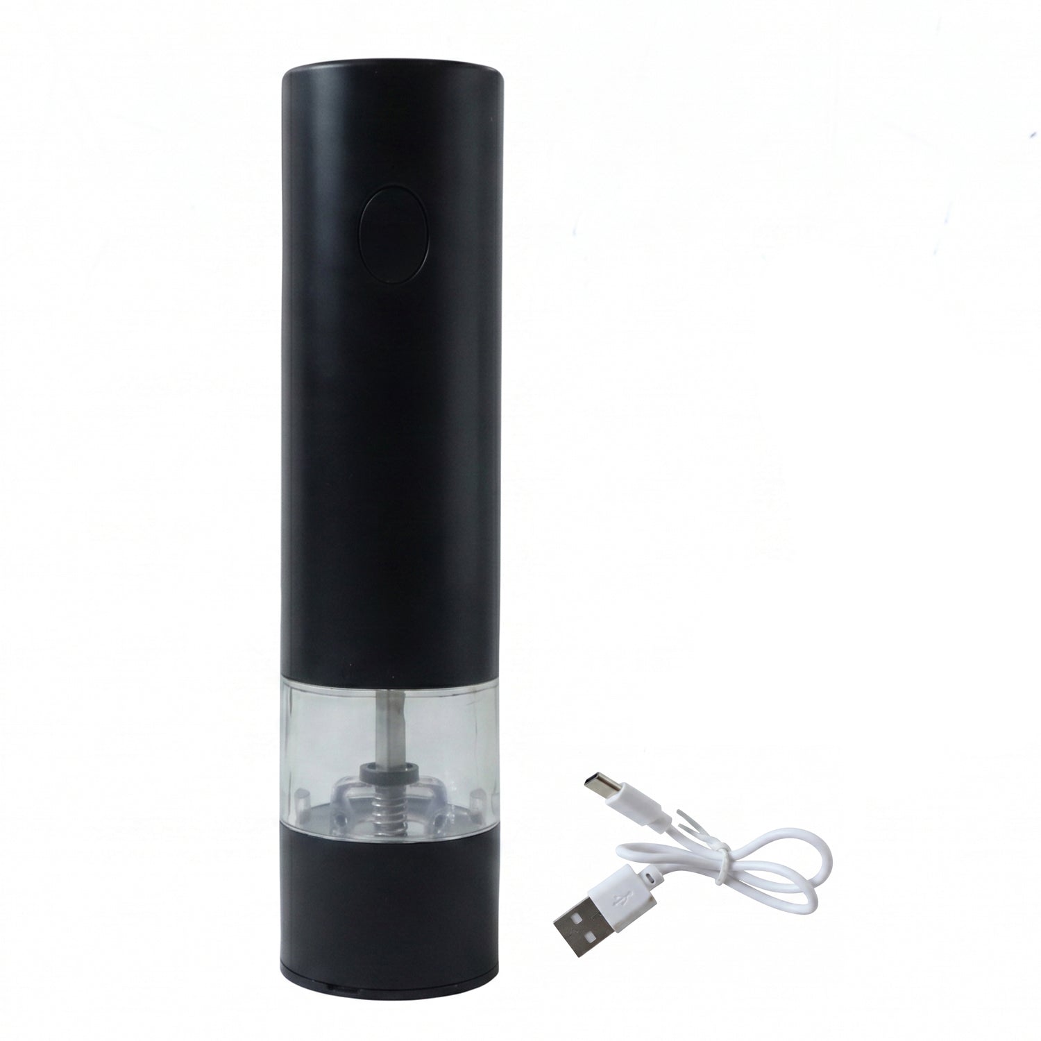 USB rechargeable pepper grinder on kitchen table