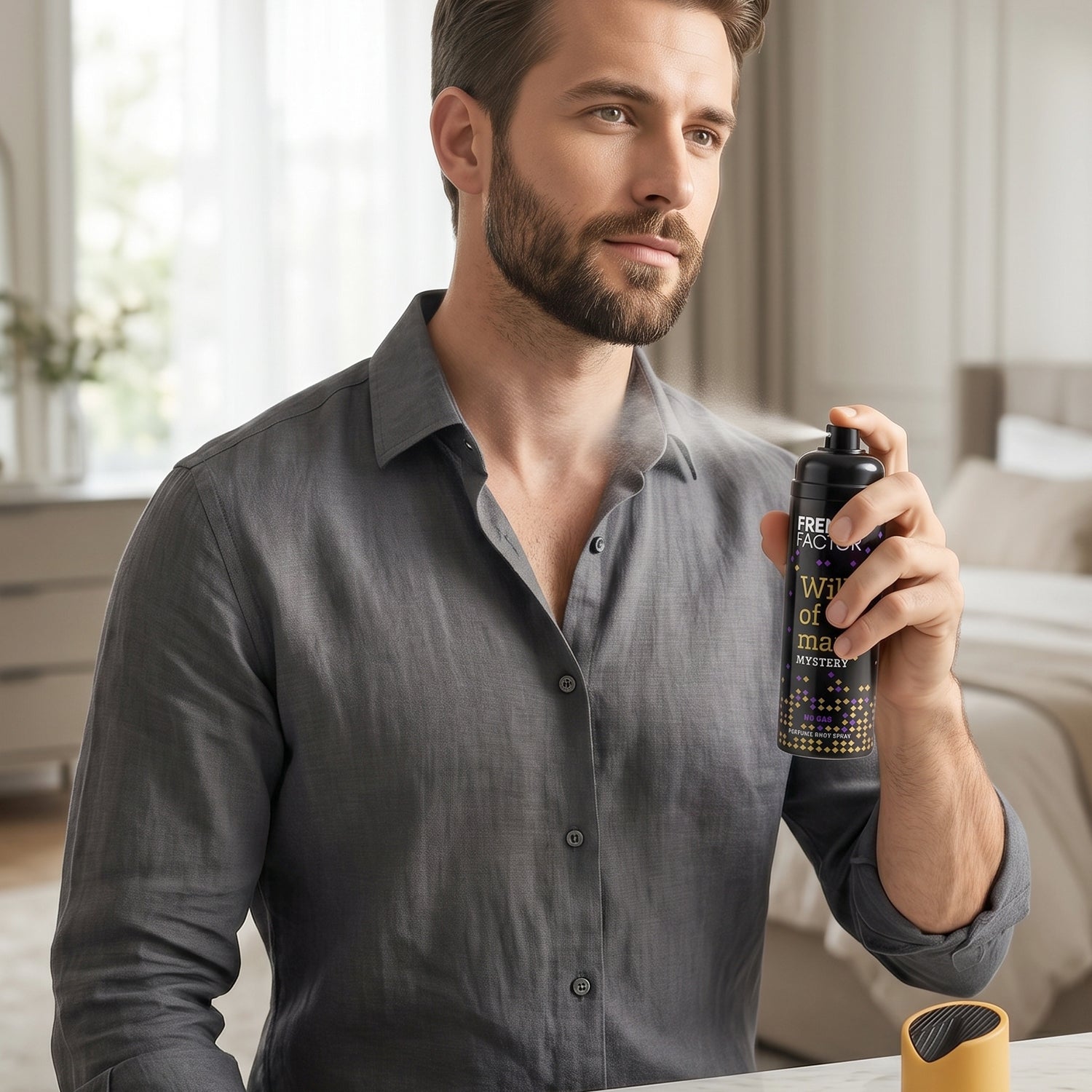 French Factor Will of Man Mystery Body Spray Details