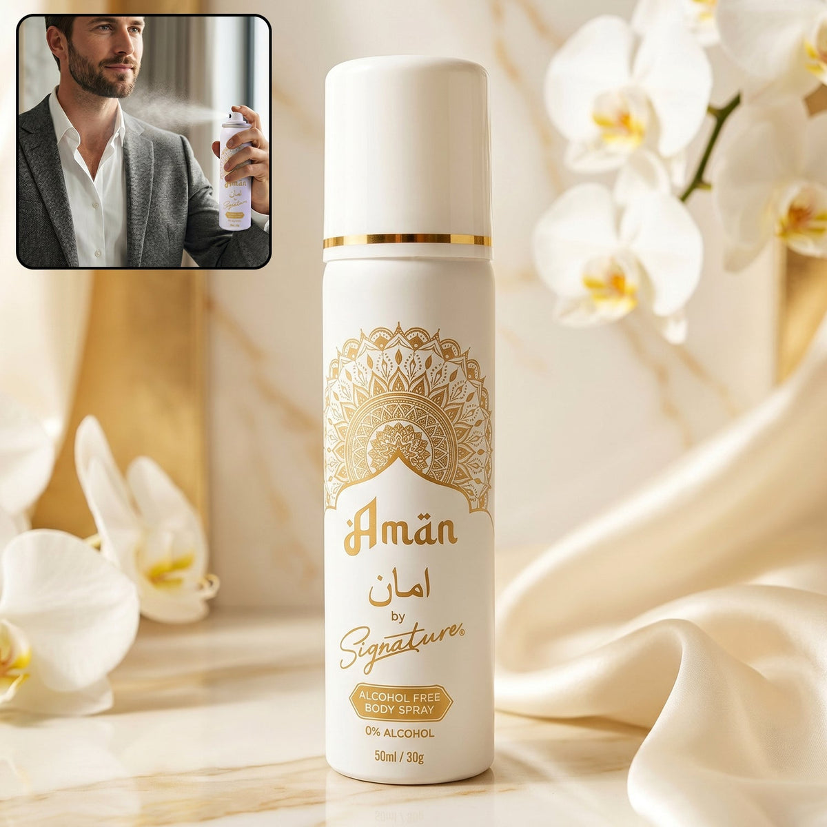 Men's Daily Halal Alcohol Free Body Spray 