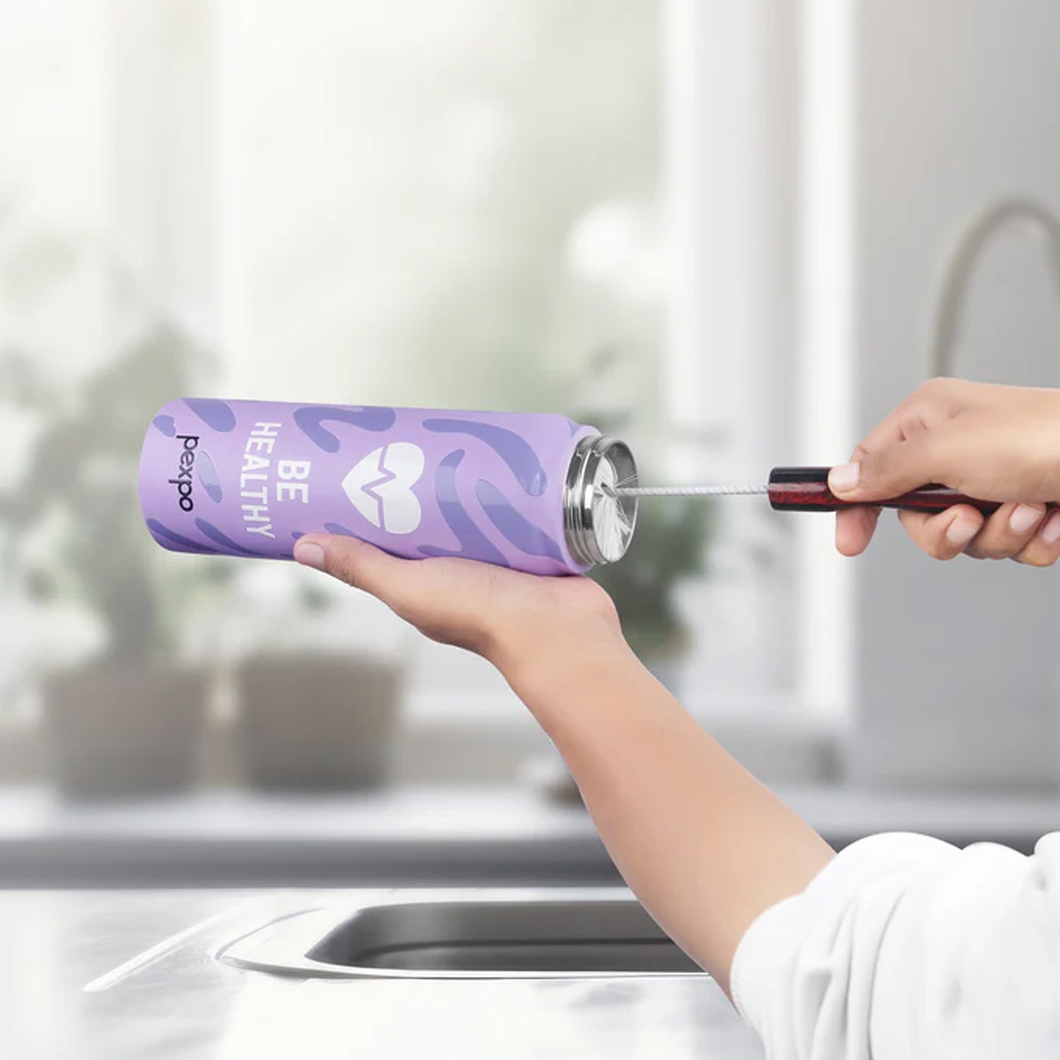 Pexpo Austin Art Stainless Steel Water Bottle 800 ML (1 Pc)