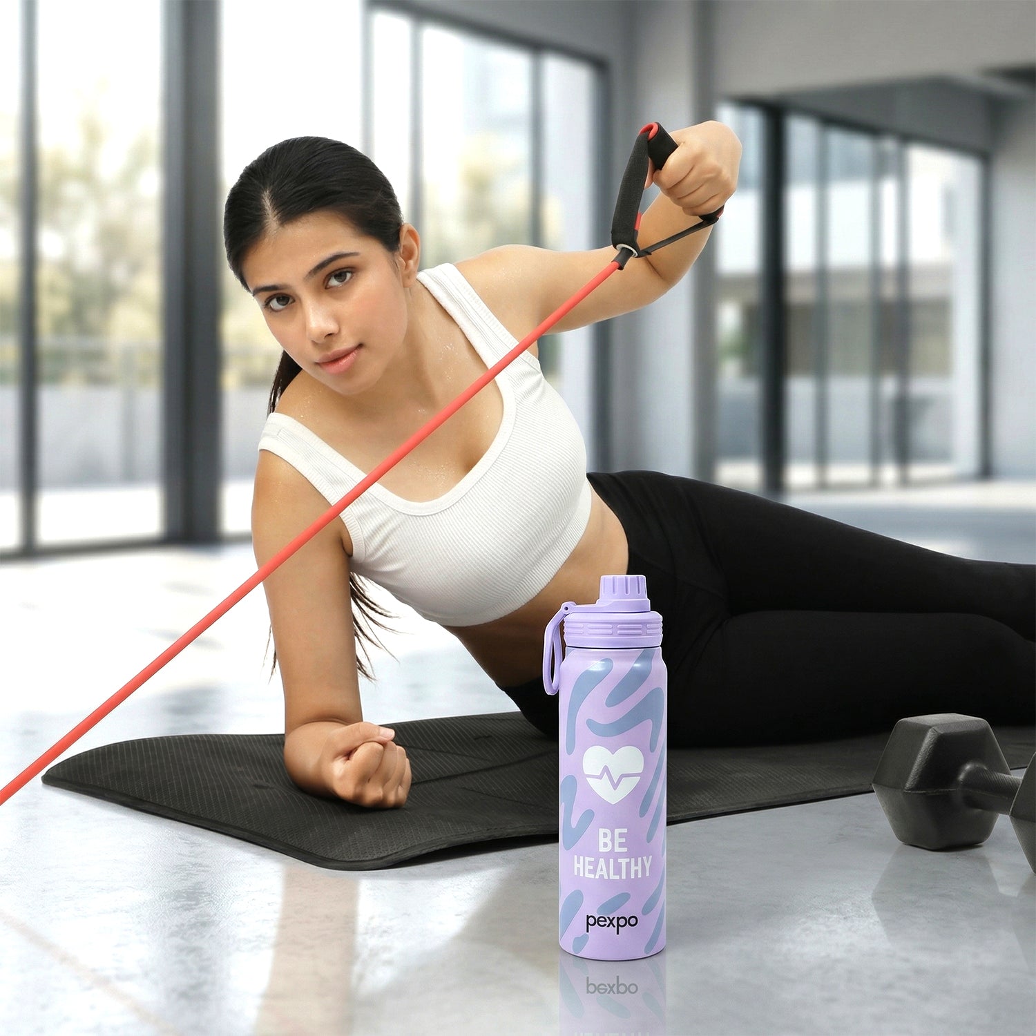 Pexpo Austin Art Stainless Steel Water Bottle 800 ML (1 Pc)