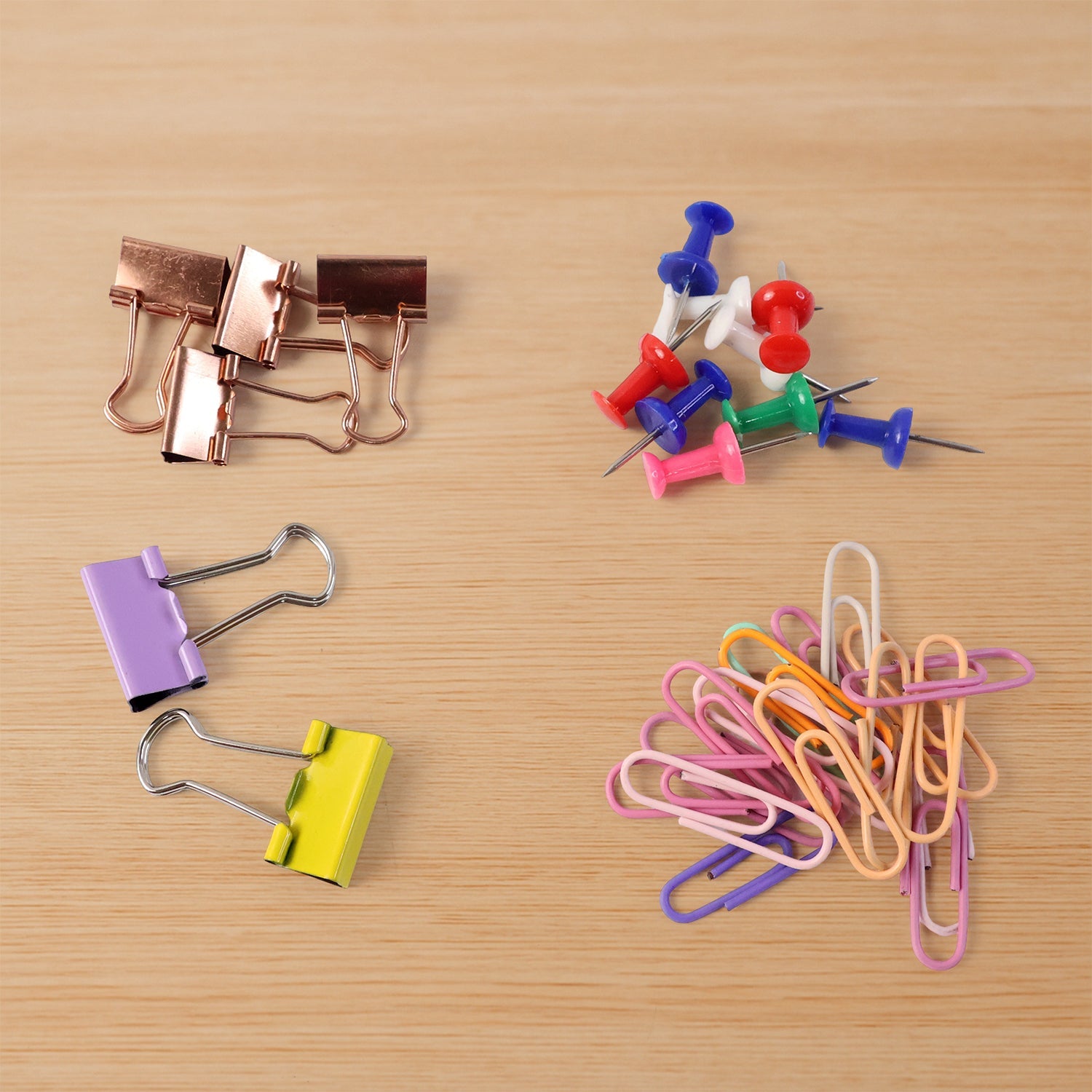 Colorful Stationery Clips and Pins