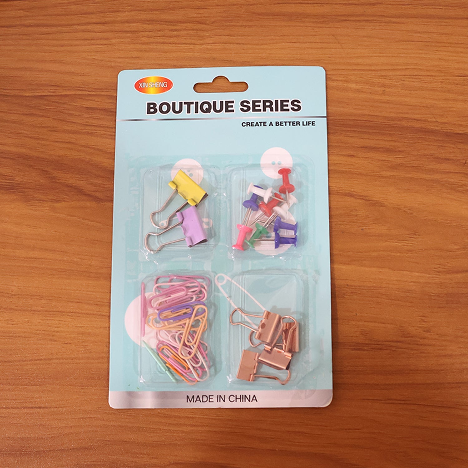 Stationery Clips and Pins Combo Set View