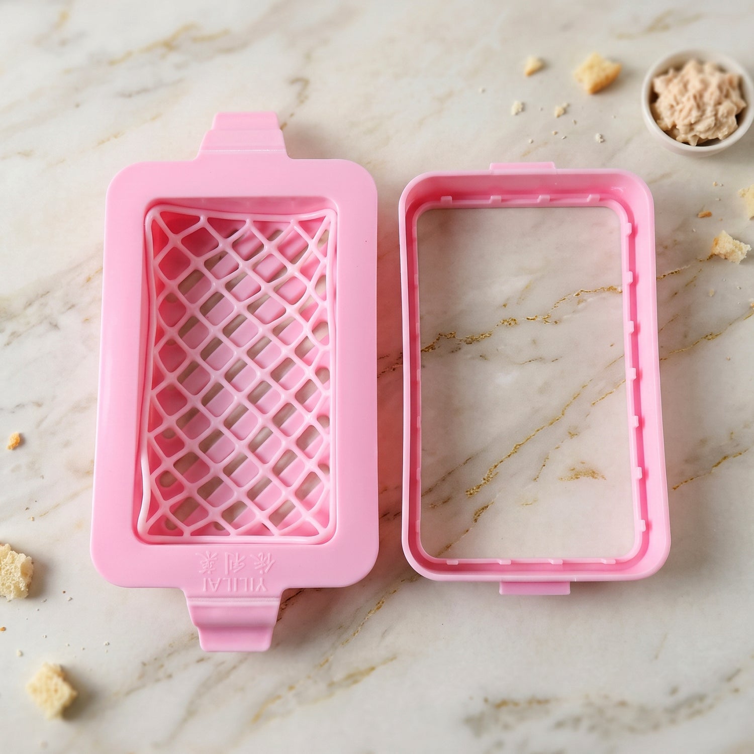 Plastic Soap Box Dish with Drain Tray for Bathroom and Kitchen (1 Pc)