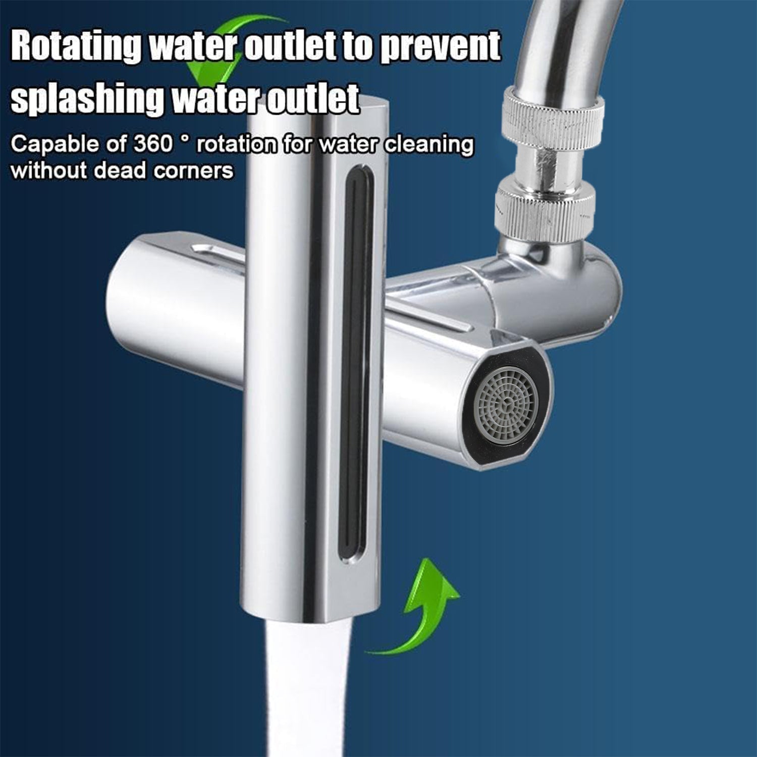 Front view of plastic shower head showcasing spray face