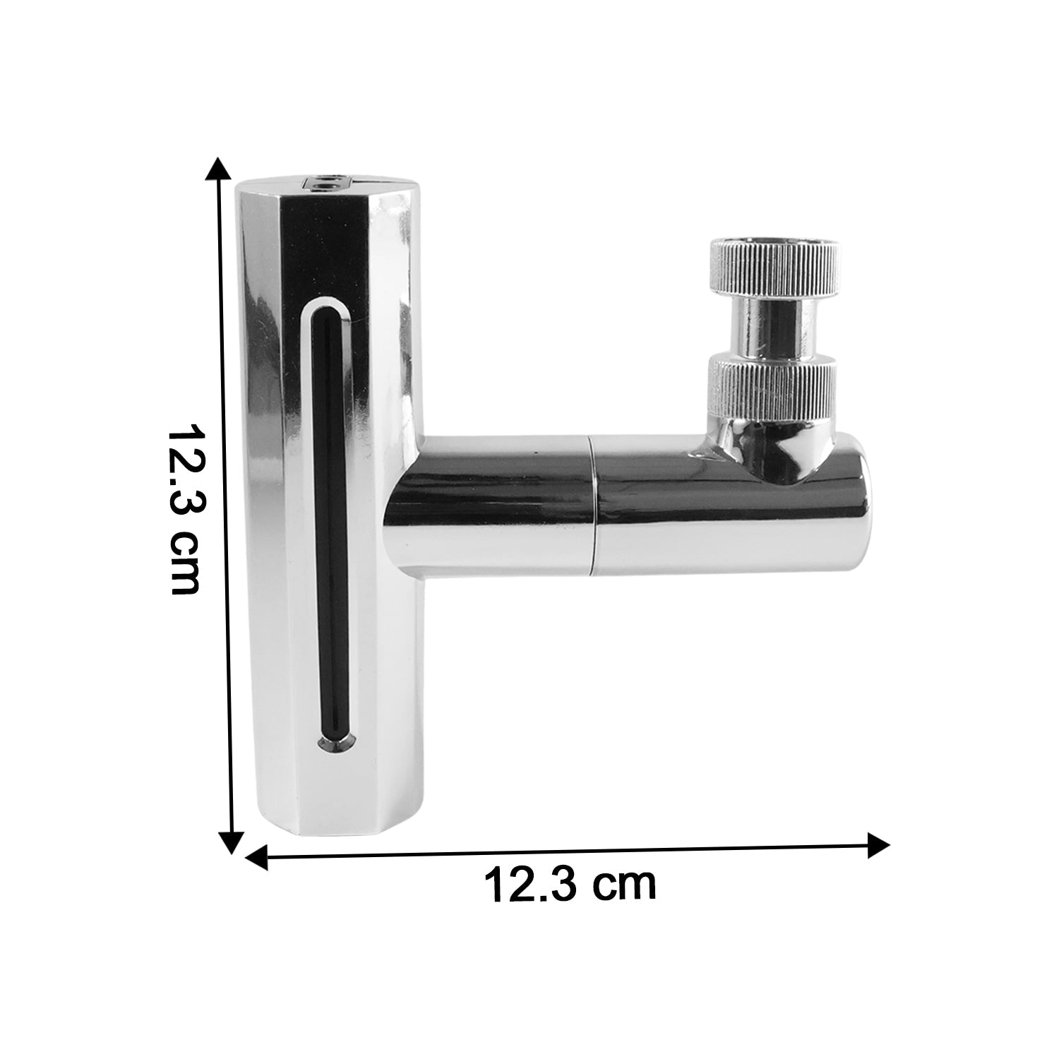 Back view of plastic universal shower head