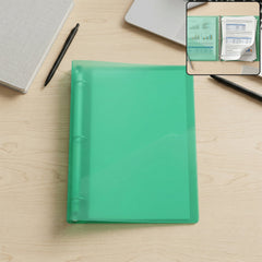 A4 Size Transparent Ring Binder File Folder for Documents Office School Use (1 Pc)