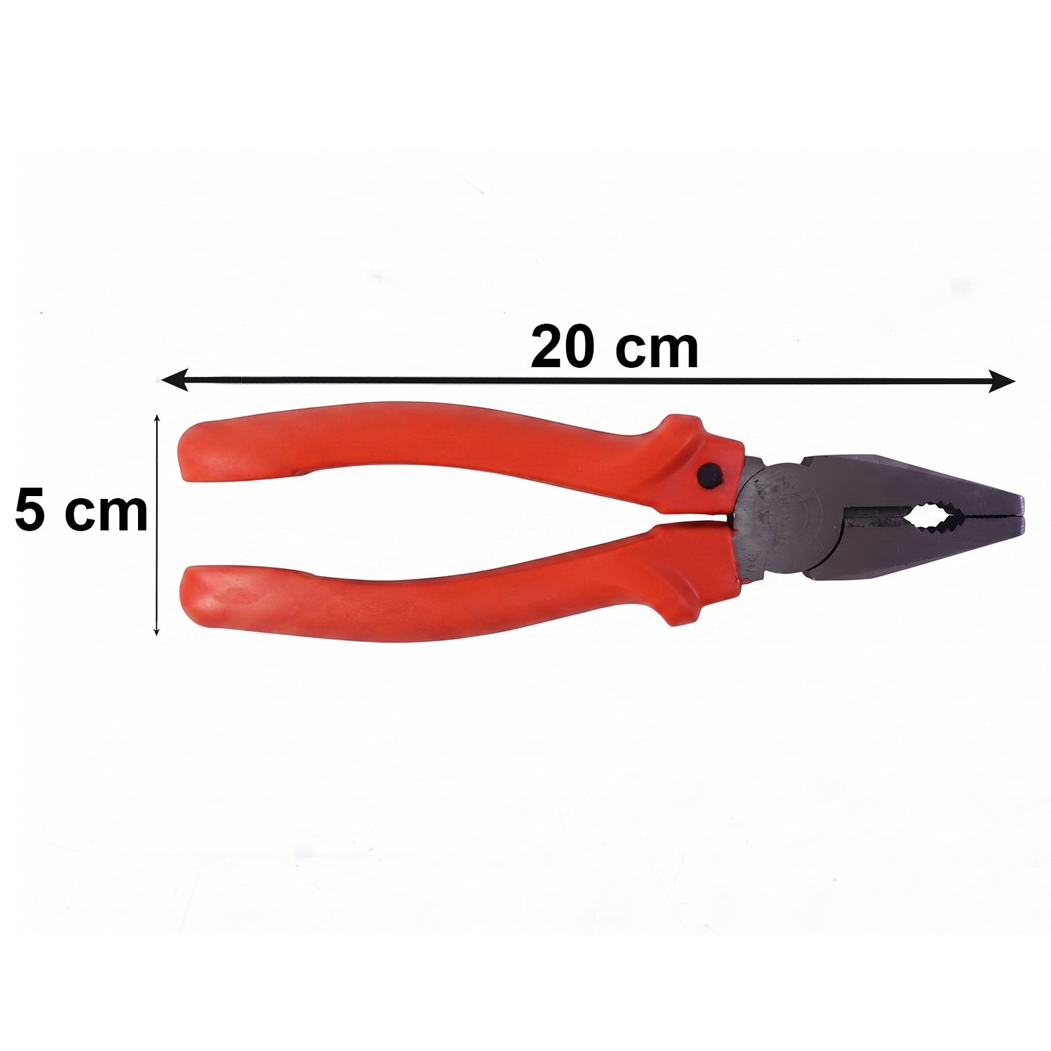 Combination pliers placed on workbench, showing ergonomic design