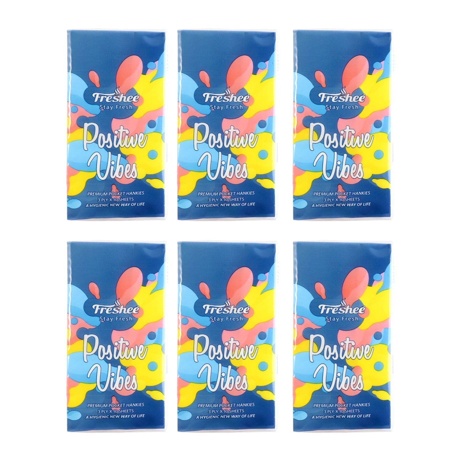 Premium 6-in-1 Soft Pocket Tissue Pack (60 Sheet)