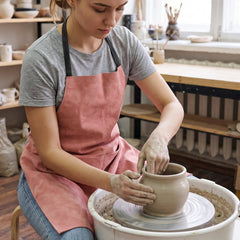 Apron worn while preparing food