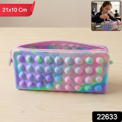Pop it silicone pencil case
