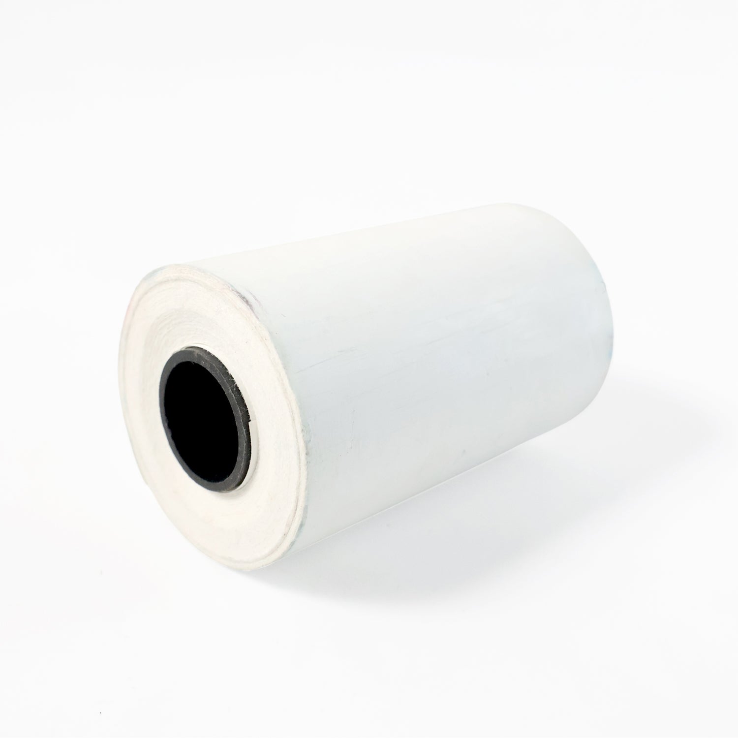 Close-up of thermal label roll