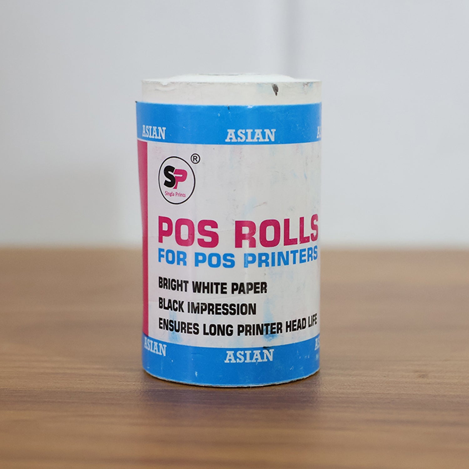 Self-adhesive thermal label roll for barcode