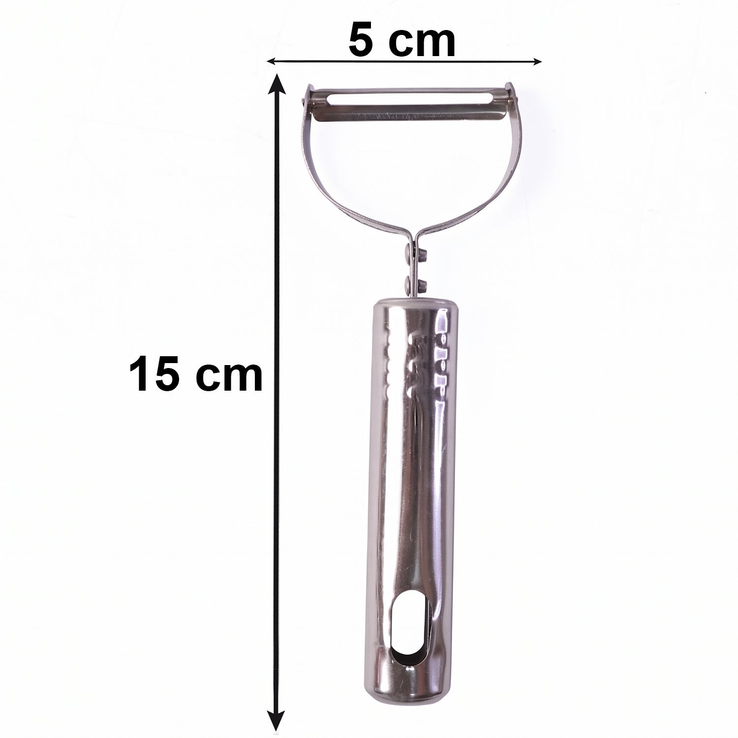 Vegetable peeler with peeled carrot