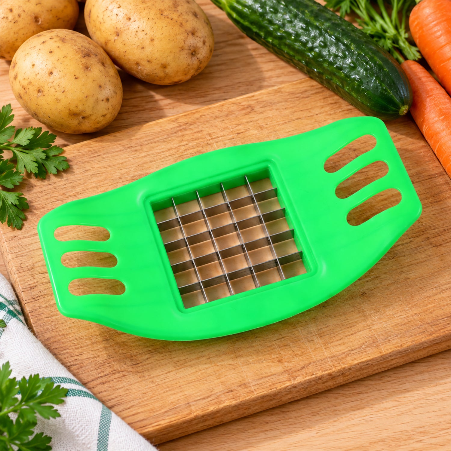 Potato cutter grid detail