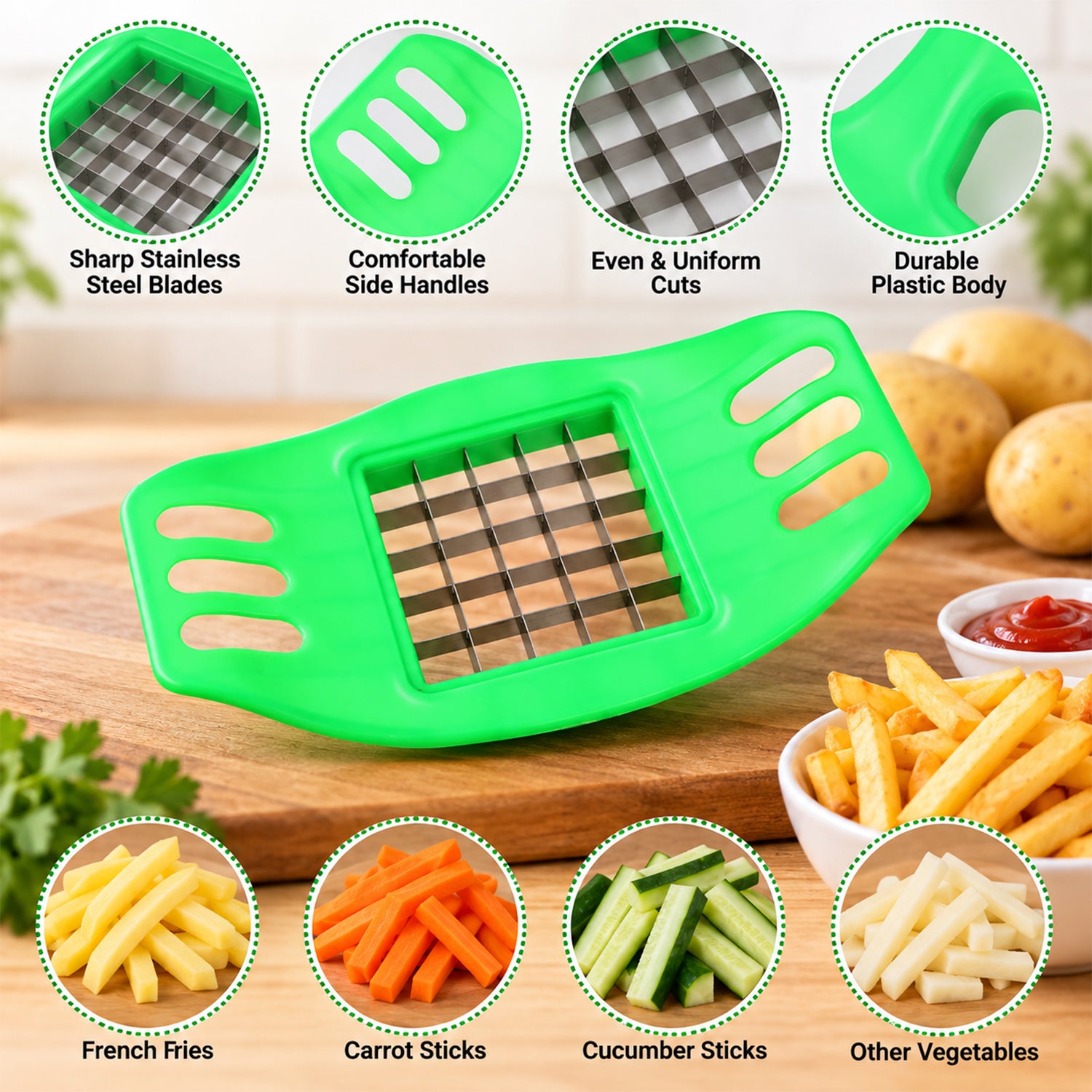 Potato cutter feature view