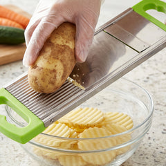 2 in 1 Potato Slicer used in all kinds of household kitchen purposes for cutting and slicing of potatoes.