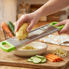 2 in 1 Potato Slicer used in all kinds of household kitchen purposes for cutting and slicing of potatoes.