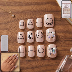 Artificial false nail set women