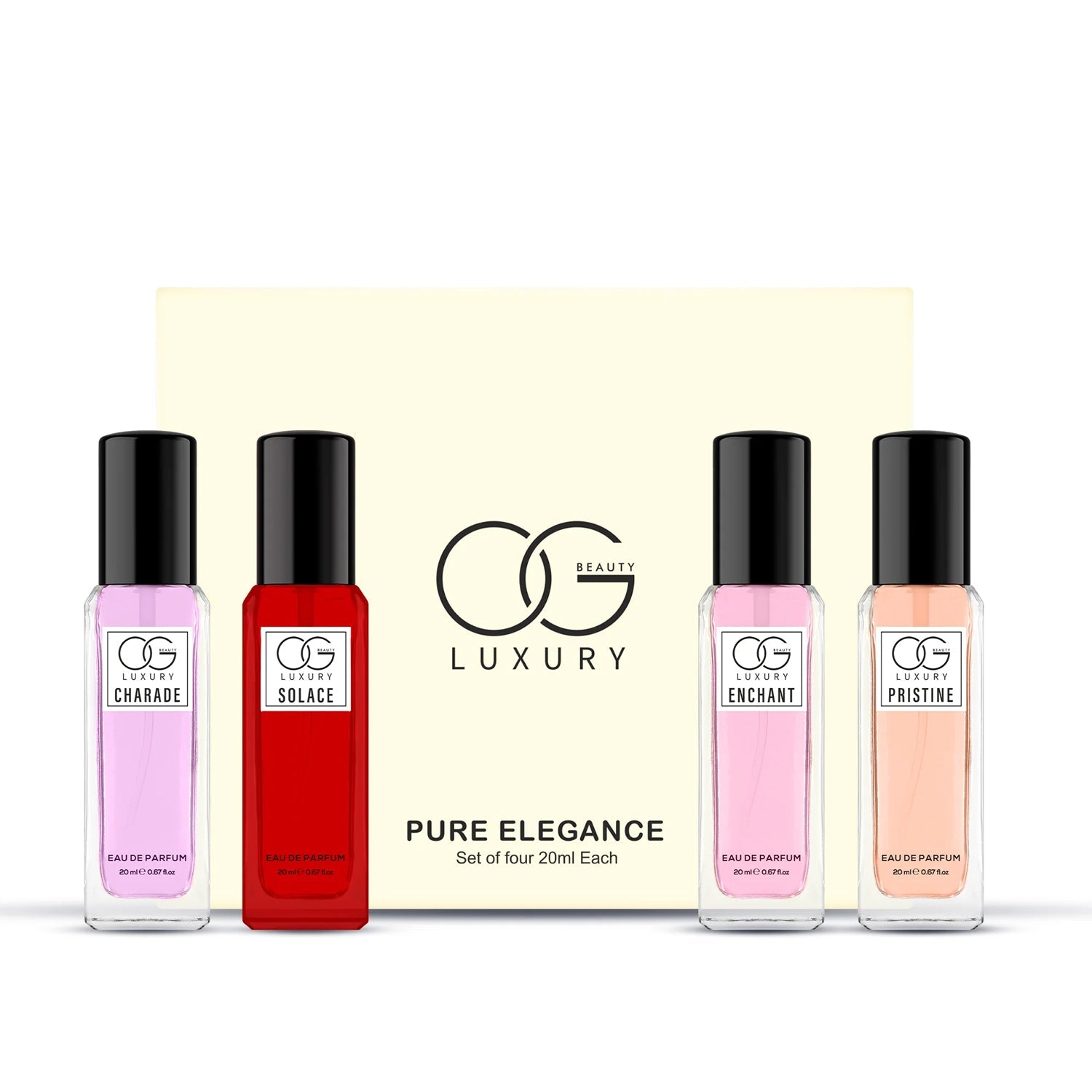 OG Beauty Luxury Pure Elegance Eau De Parfum Gift - (4 Pc / Set / 20 ML)