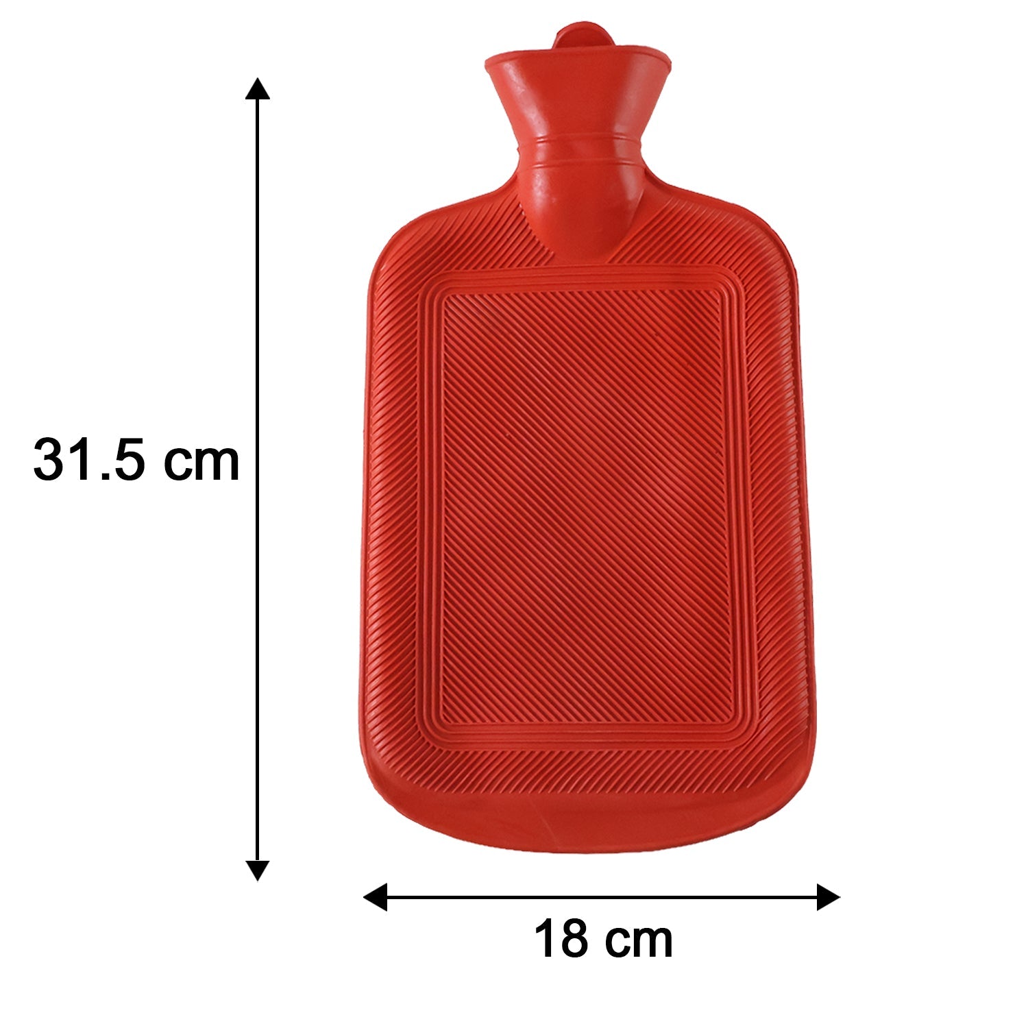 Hot water bag size and capacity details