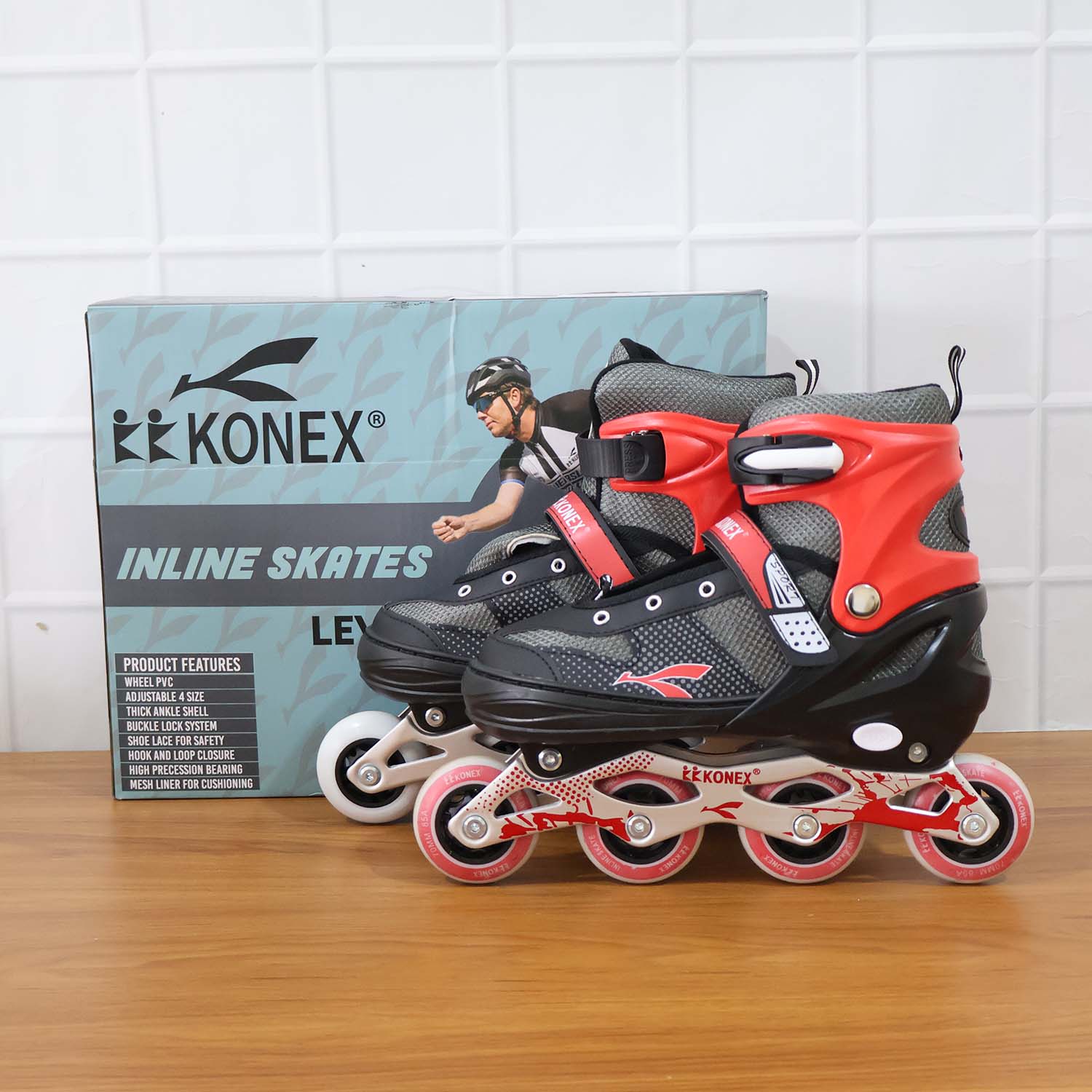 Professional Adjustable Inline Skates for Kids and Adults (XL / 1 Pair)