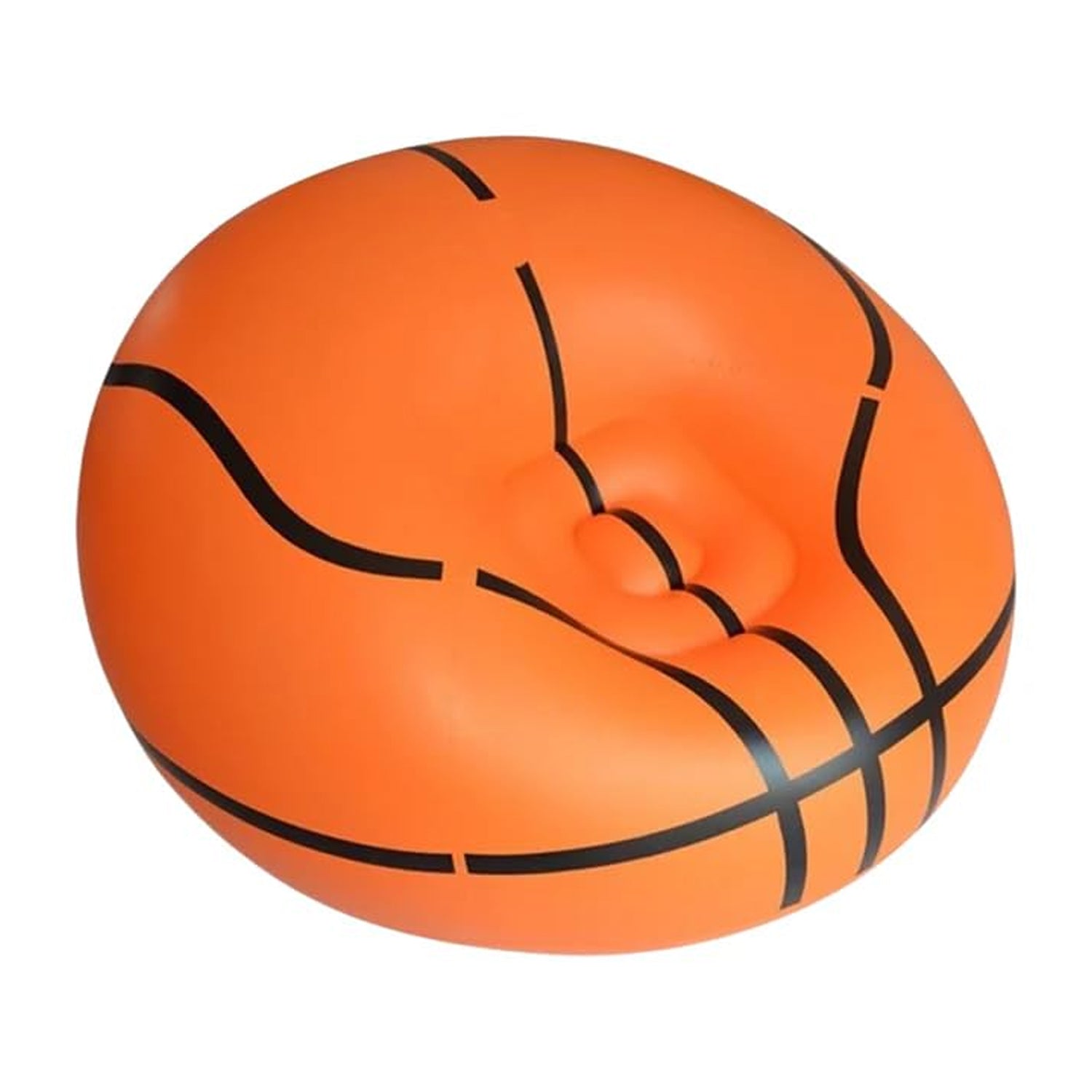 Portable inflatable ball sofa ready for play and lounging